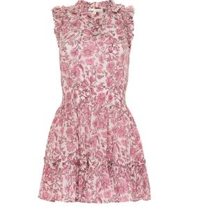 Floral Pink Sleeveless Dress